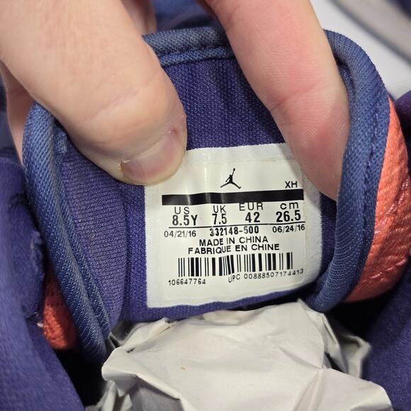 Air Jordan 1 Retro High GG Dark Purple Dust Atomic Pink 332148-500 sz 8.5Y 10W - Picture 6 of 16